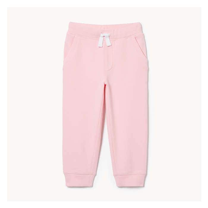 Petites Filles Pantalon de jogging en tricot pour petites filles - Rose Pâle